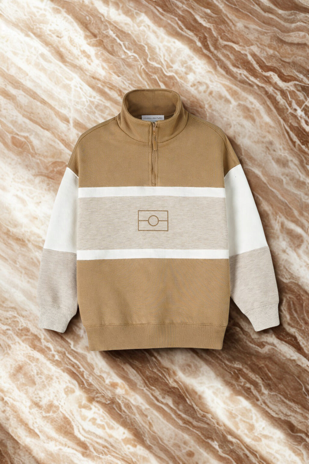 Kids Half Zip Flag Jumper