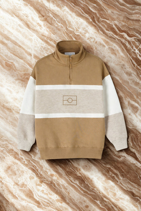 Kids Half Zip Flag Jumper