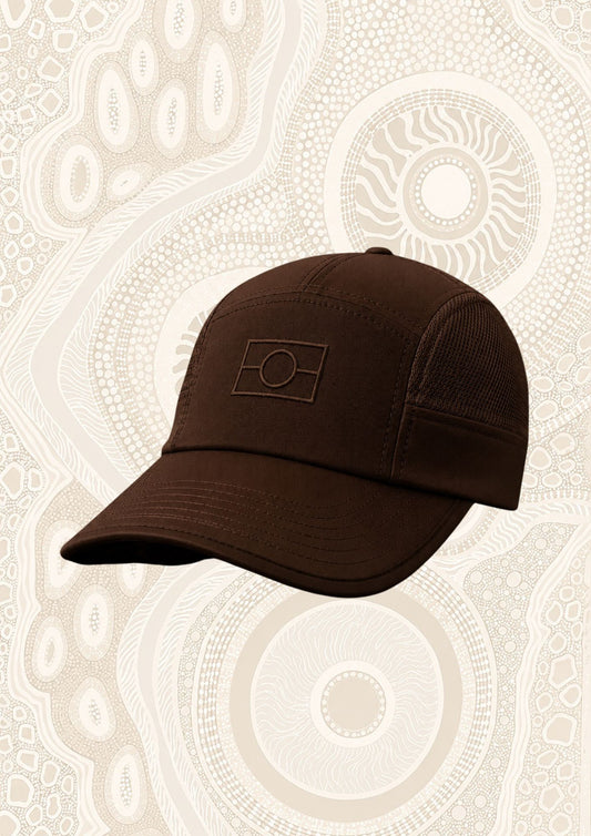 FLORii Flag Cap - Chocolate Brown